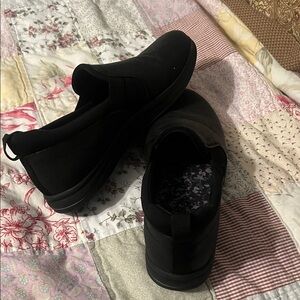 Clarks Black Slip-On Shoes